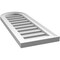 Ekena Millwork Round Top Surface Mount PVC Gable Vent: Functional, w/ 2"W x 1-1/2"P Brickmould Frame, 12"W x 32"H GVPRT12X3202SF - alternate 3